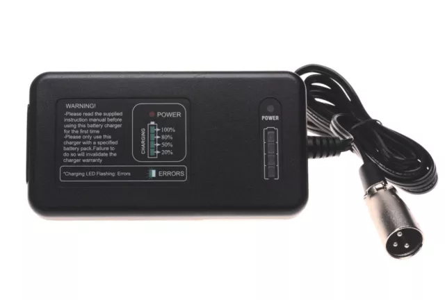 12v Vrla Intelligent Golf Batterie Chargeur 4A - 3 Pin XLR Connecteur - Écran