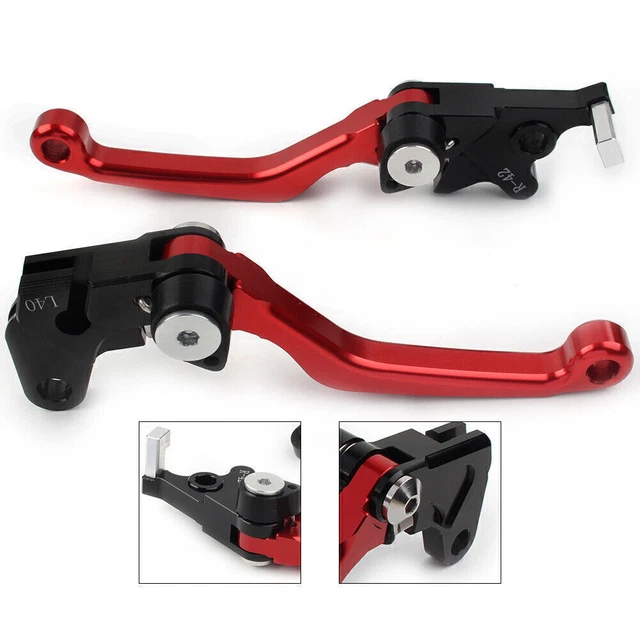 Leve freno frizione girevole CNC adatte a Suzuki DRZ400S DRZ400SM DRZ400E 2000-2022 ROSSO