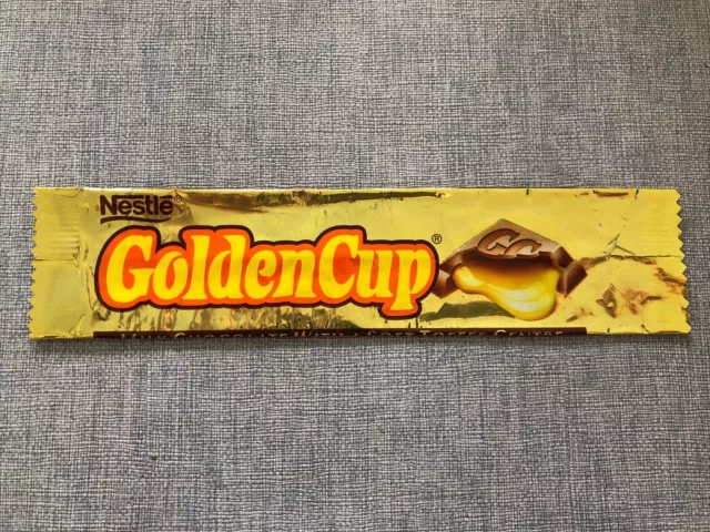 Vintage Nestle Golden Cup Chocolate Bar Wrapper 1997