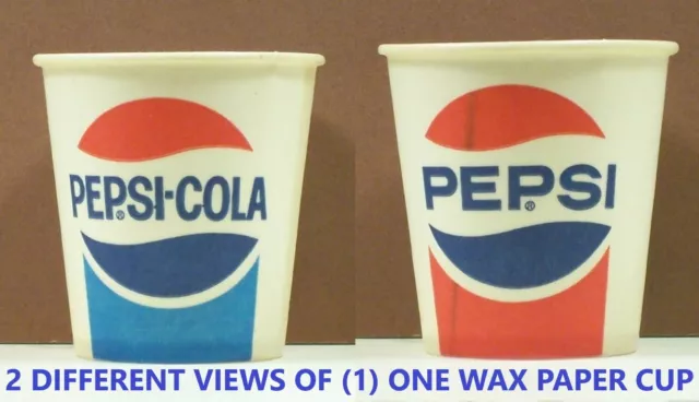 Pepsi Cola Vintage 4 ounce Paper Cup New Old Stock Unused SC487