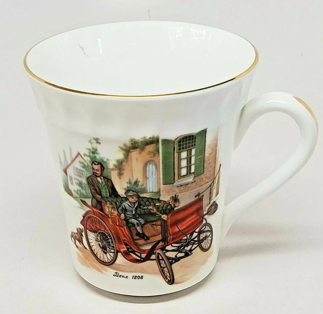 Benz 1898 Auto Car CRS132 Crown Staffordshire Snack Cup / Mug England