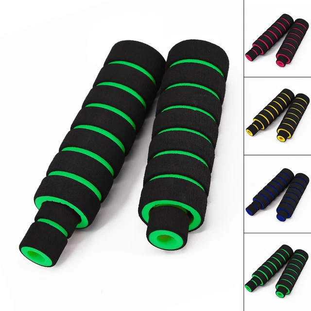 4pcs Motocicletta Moto Manubrio Impugnatura Maniche Spugna Morbida Cover+ Freno