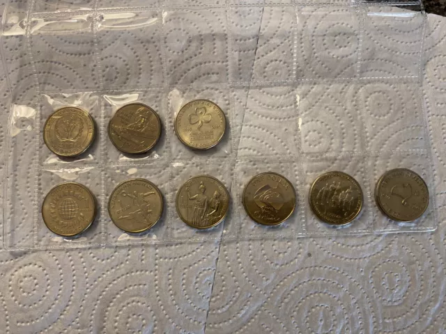 Australian $1 Uncirculated Coins (x9)