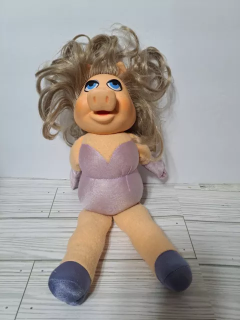Miss Piggy Fisher Price Jim Henson Muppet Doll Plush #890 No Dress 1980 VTG 13"