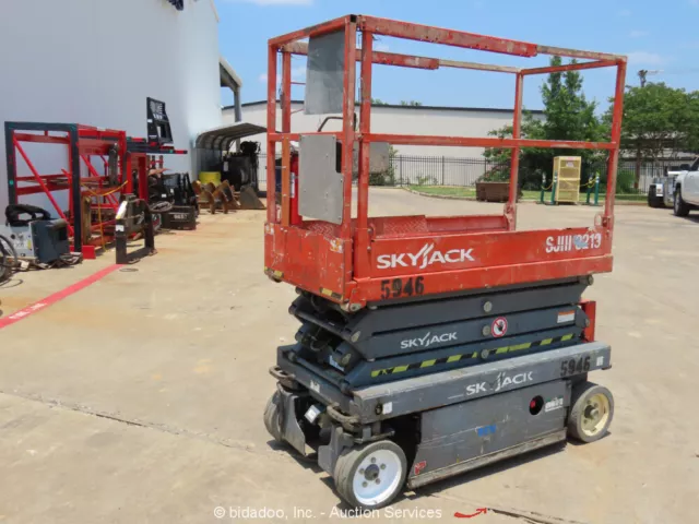 2014 Skyjack SJIII 3219 19' Electric Scissor Lift Man Aerial Platform bidadoo