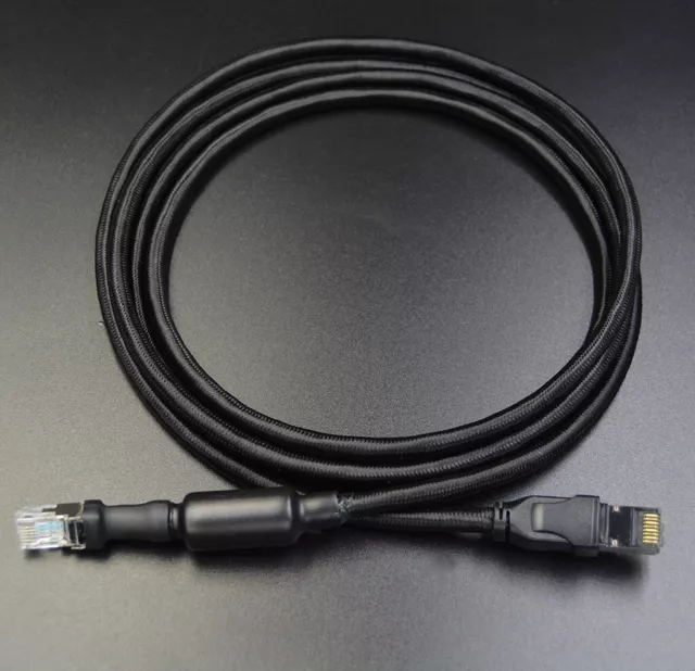 2m RJ45/RJ12 Black Filtered Cat8 Modem or router cable VDSL Adsl