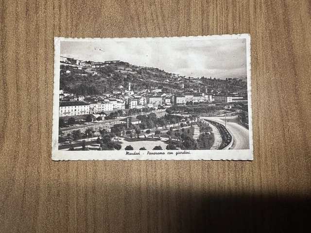 Cartolina Mondovì Panorama Con Giardini  Viaggiata Bg