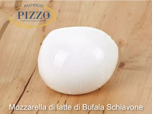 MOZZARELLA DI LATTE BUFALA SCHIAVONE | Polistirolo da 1 Kg | 8 Pezzi da 125g