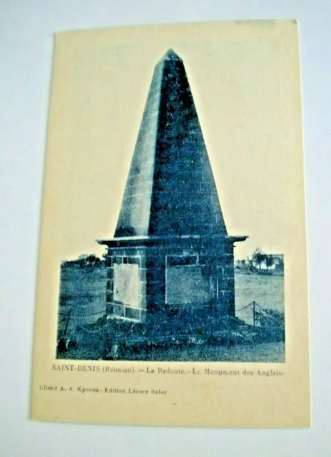 974 * Carte Postale * Île de la Réunion ST DENIS   LE MONUMENT DES ANGLAIS  39