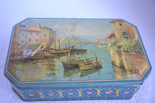 Vtg. Tin: Originally Held "Jacob And Co". Sweet Biscuits