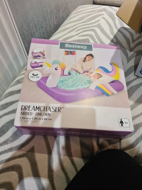 Brand New Bestway Dreamchaser Unicorn Children's Air Bed