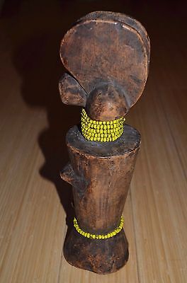 Antique Zaramo Fertility Mwana Hiti Doll Child Of Wood Statue Tanzania, Africa 3