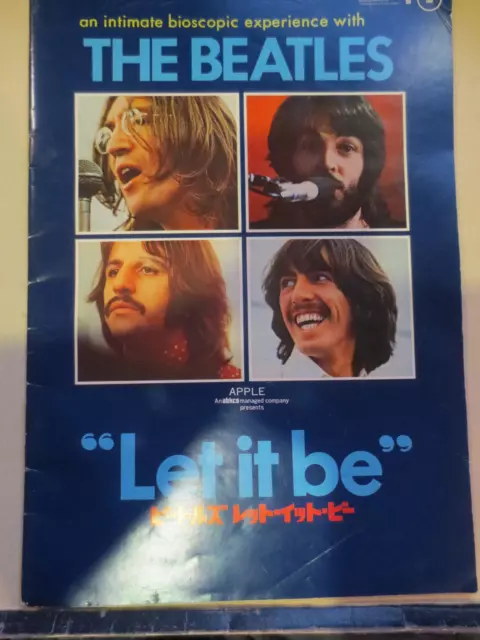 The Beatles Film Festival Japan Movie Program Book 1976 Let It Be