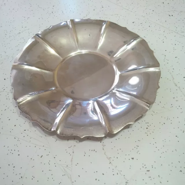 Antique Shreve & Co San Francisco Sterling Silver 10" Plate 1lb Estimate 450g