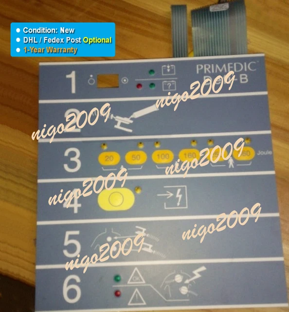 New Membrane Keypad Fit for PRIMEDIC Defi-B M110 M111 M112 M113 Button Film