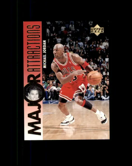 Michael Jordan 1995 Upper Deck Major Attractions #337 w/ David Hanson (G)