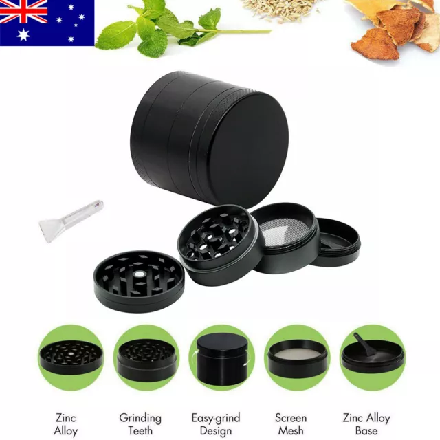 4-Layer Metal Zinc Alloy Herb Tobacco Grinder Hand Spice Muller Smoke Crusher