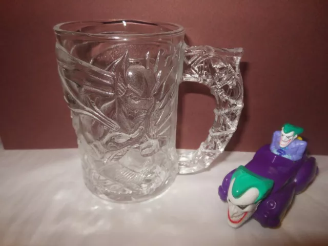 Collectable DC Comics BATMAN FOREVER Glass Mug 1995 McDonalds Batman