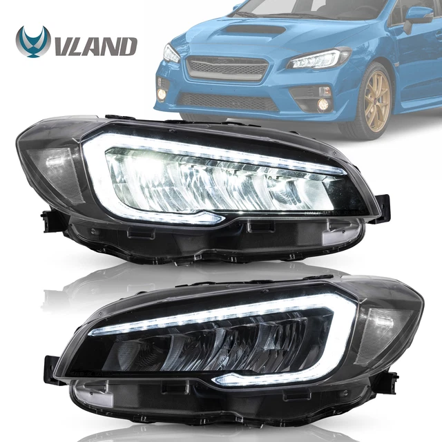 VLAND LED REFLECTOR Headlights For Subaru WRX & WRX STI 20152021 Clear