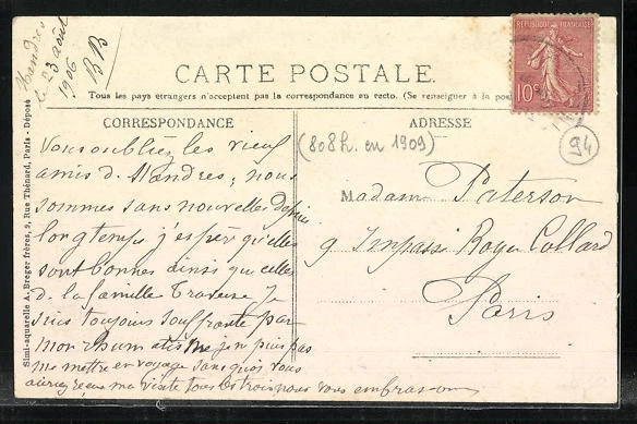 CPA Mandres, La Grande Rue 1906 2