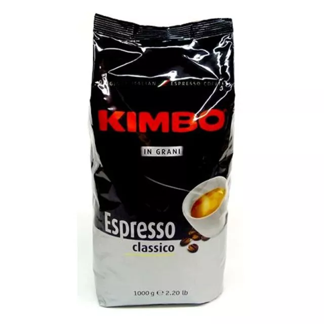 Grains de Café Kimbo Expresso Classic 1000g - de Carton 6 Pièces