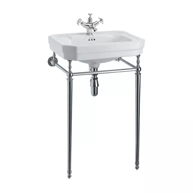 Burlington Vittoriano 56cm Lavabo & Cromato Lavamani B2 & T22A