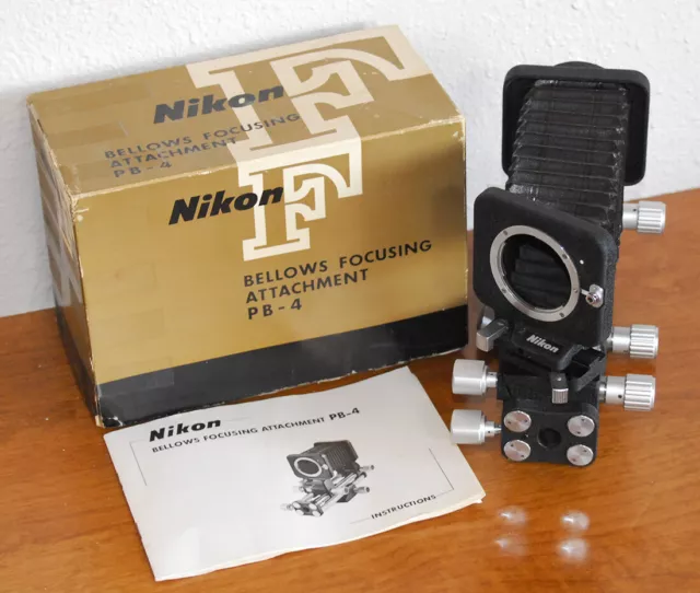 NIKON PB-4 Bellows Focusing attachment w/ swing shift adjustment EXC PB4 NIKON PB-4 Bellows Focusing attachment w/ swing shift adjustment EXC PB4
