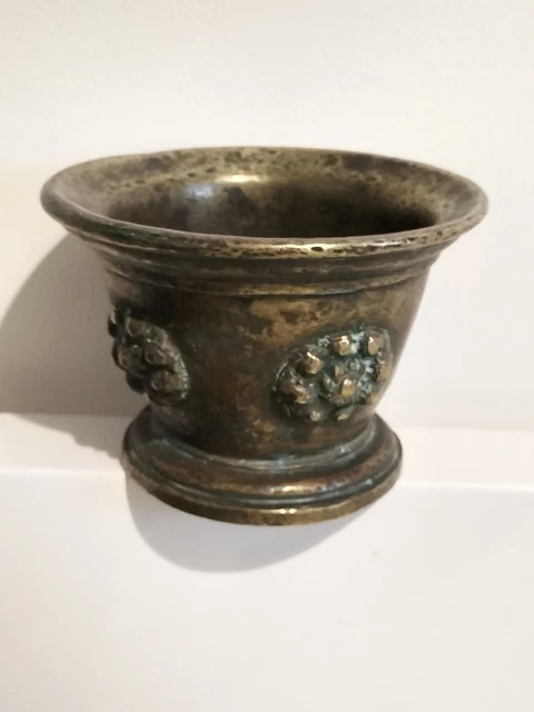 Lot De 4 Mortiers Anciens En Verre Soufflé - Pharmacie, Apothicaire, Herboriste - Début XXème