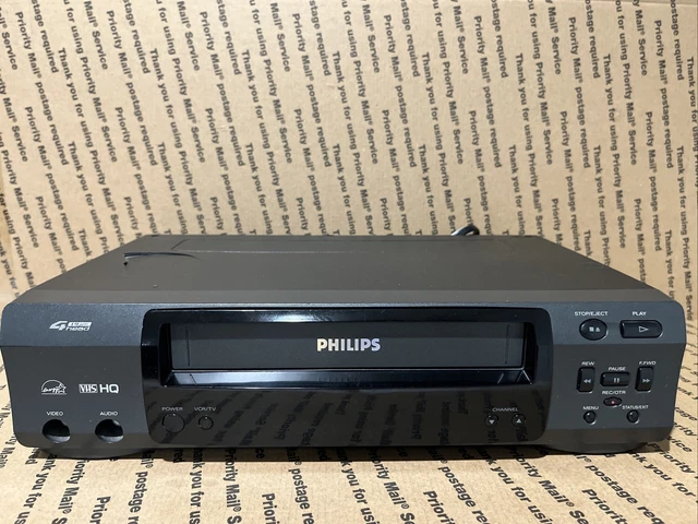 Magnétoscope Philips VR 805 VHS-HQ PAL Nicam – Testé + Télécommande + Câble
