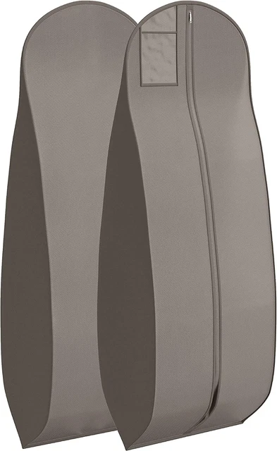Wedding Dress Garment Bag 16 inch Gusseted, for Long Puffy Gowns, Clear Vinyl Po