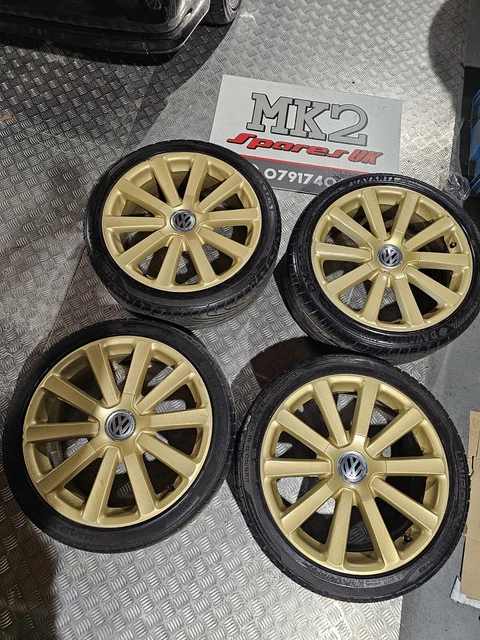 Mk5 R32 Rims GENUINE OEM VW GOLF MK5 R32 OMANYT 18” 5x112 ALLOY WHEELS + TYRES CADDY ...