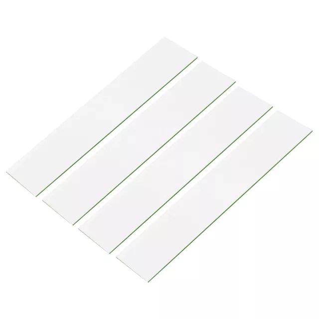 ABS Plastic Sheet 8"x2"x0.05" ABS Styrene Sheets Building 4 Pcs White/Green