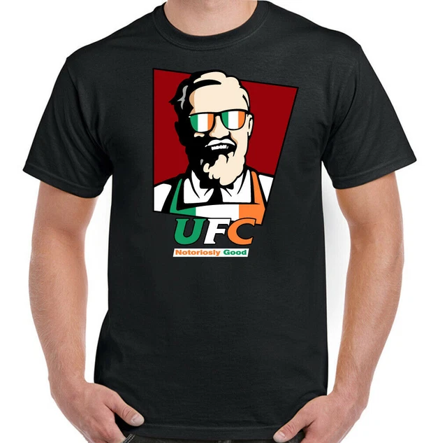 CONOR MCGREGOR T-SHIRT MMA UFC Mixed Martial Arts Boxing Training Gym Top Tee