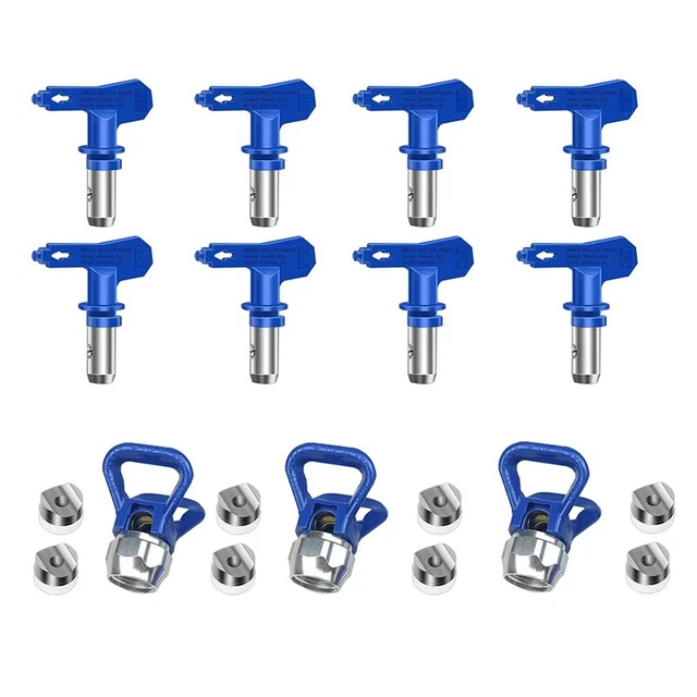8Pcs Ugelli di Airless Set Punte di Spruzzo Reversibili Ugelli Spru P5I2
