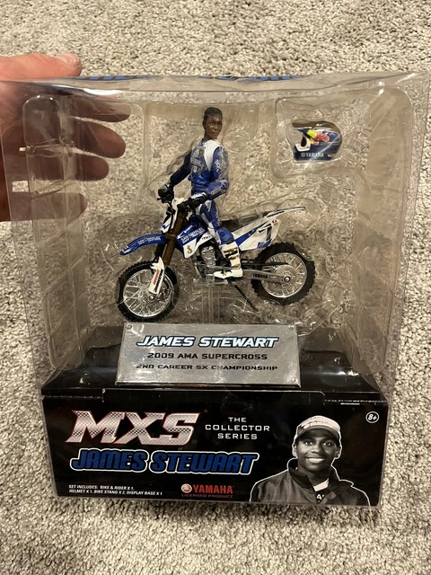 MXS James Stewart Yamaha 2009 AMA Supercross Collector Series Dirt Bike Toy MXS James Stewart Yamaha 2009 AMA Supercross Collector Series Dirt Bike Toy