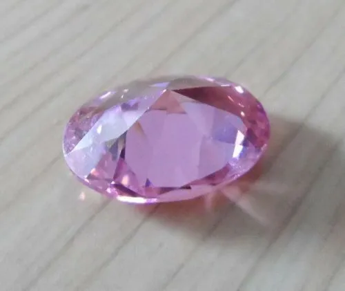 4.26ct 8x10mm Pale Pink Sapphire Gems AAA Oval Faceted Cut VVS Loose Gemstone