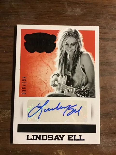 Lindsay Ell  2014 Panini County Music Blue Autograph 36/199