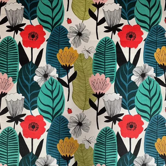 3.1m Metres iLiv Blooma Poppy Curtain Upholstery Cushion Roman Blind Fabric