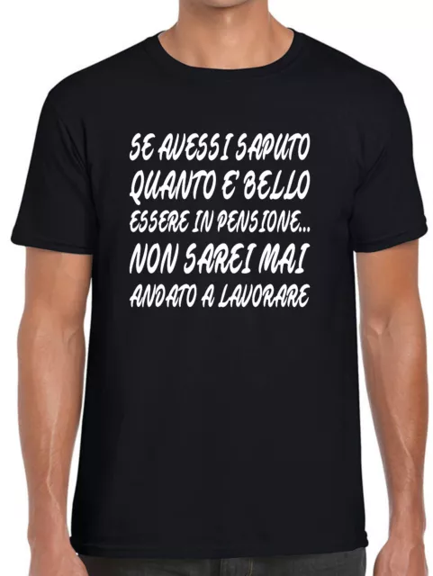 T-shirt pensione nuova maglia maglietta Personalizzata Lavoro da uomo pensionato