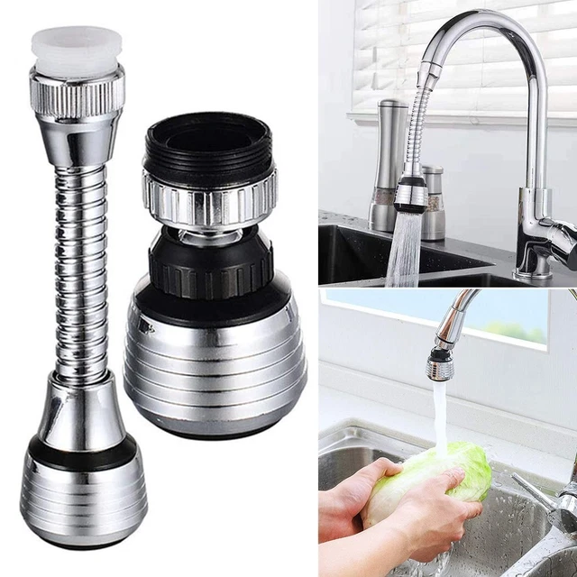 Cabezal de grifo 2 piezas extensor de grifo para el hogar pulverizador de plata fregadero universal ahorro de agua