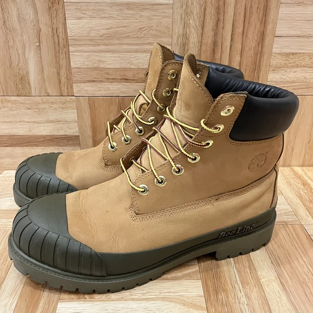 Timberland x Bee Line 6-inch Waterproof Rubber Toe Boots Wheat Mens US Sz 11.5