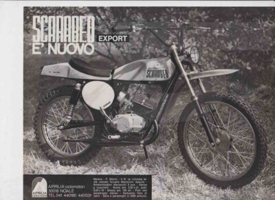 advertising Pubblicità 1973 MOTO APRILIA SCARABEO JUNIOR 50/BIMBO/COLIBRI' 