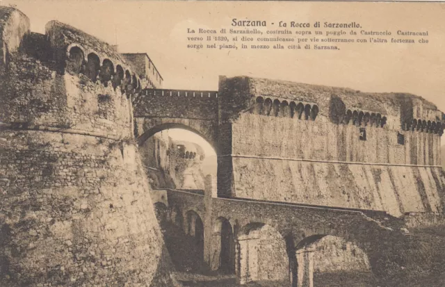 Cartolina *7 Sarzana La Spezia Liguria A Rocca Di Sarzana Storia Non Viaggiata