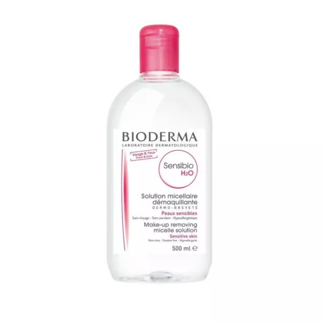 BIODERMA detergente per il viso per pelli sensibili sensibio h2o 500 ml