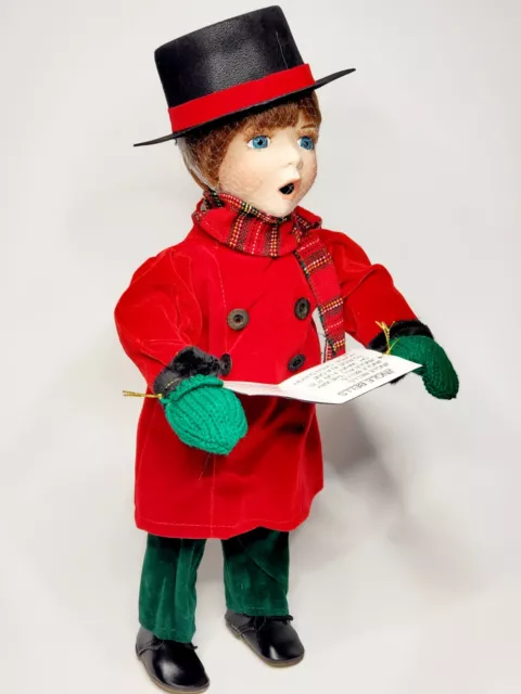 Porcelain Doll Christmas Caroler Heritage Signature Joy & Noel-Boy Only-14” NIB