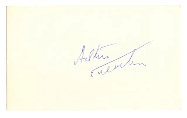 Orig Signed 3X5 Card - Autograph - Actor Arthur Treacher - Heidi (178B)