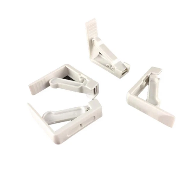 Pack de 4 poignées de nappe en plastique transparent fixées solidement