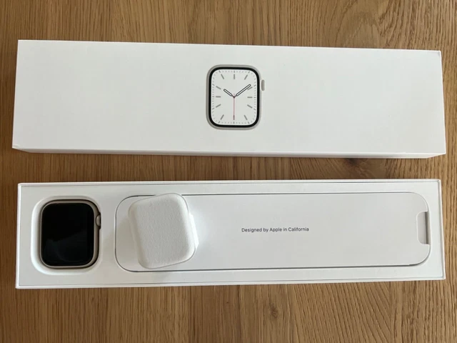 Apple Watch Series 7 41mm Polarstern Aluminium GPS Wie neu - iCloud Sperre
