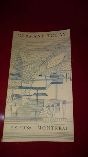 Germany Today Expo 67 Montreal Magazine Book Poor Condition