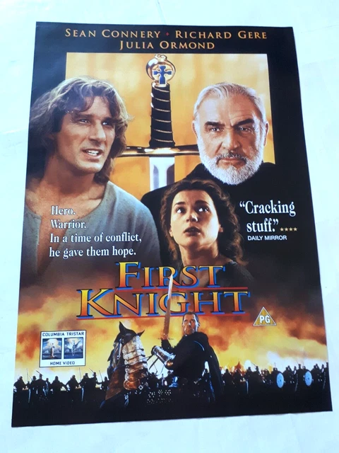 First Knight Poster FIRST KNIGHT 1995 RICHARD GERE SEAN CONNERY POSTER Video Shop VINTAGE ...